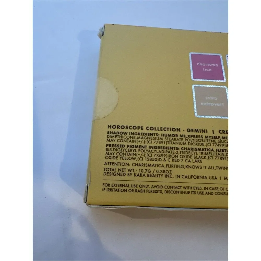 Gemini Kara Beauty Eye Shadow Palette - Paraben Free, Vegan Eyeshadow Palette‎